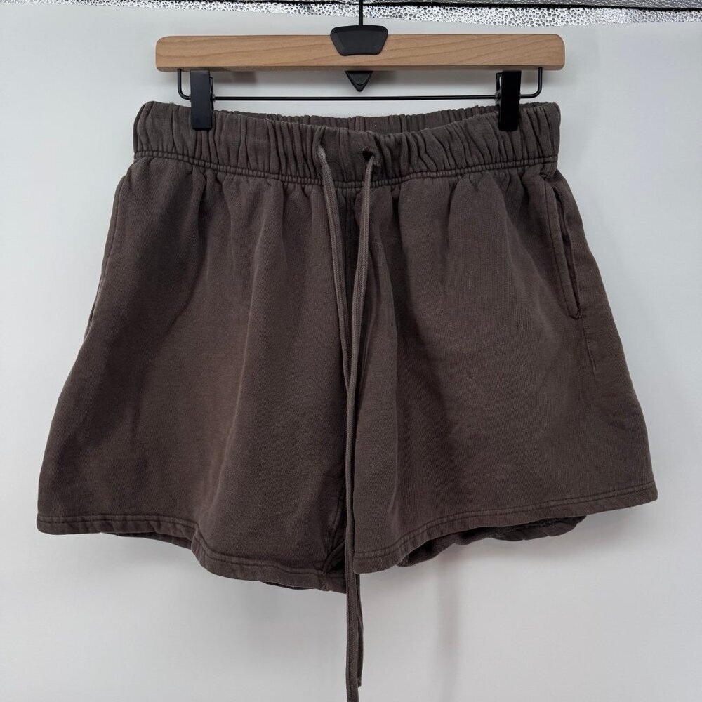 MNML 4.5” Heavyweight Sweatshorts Men’s Medium Brown Drawstring Streetwear